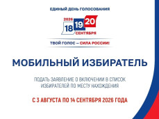 Стартовал прием заявлений через сервис Мобильный избиратель 1